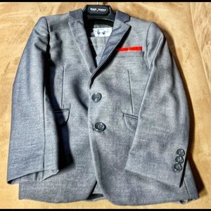 Black N’ Bianco Boy’s 3 piece suit Sz 5 Charcoal